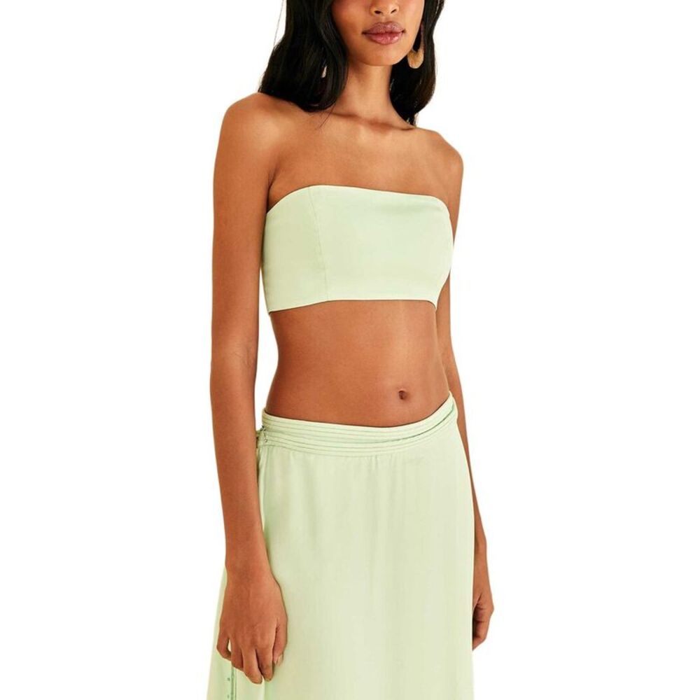 Farm Rio Womens Mint Sleeveless Crop Top